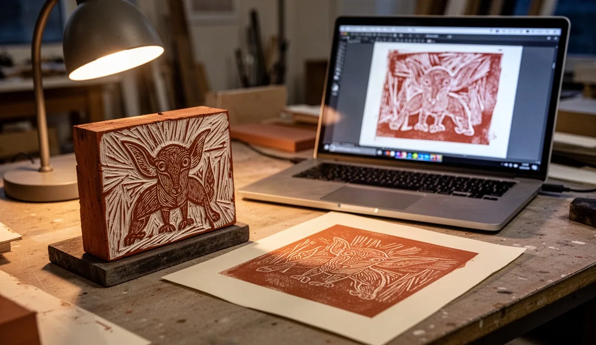 Printmaking and AI Upscaling: Where the Two Processes Meet